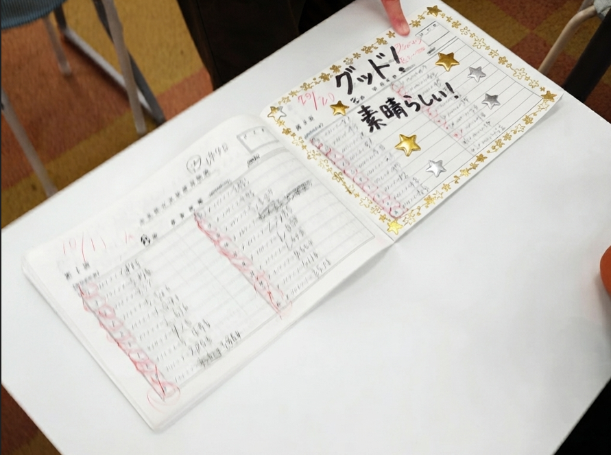 宿題にプラス1ページ取り組んだノート